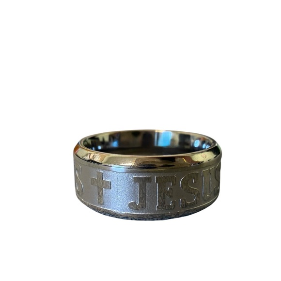 unbranded Other - Faith Inspired Silver-tone Men's Ring